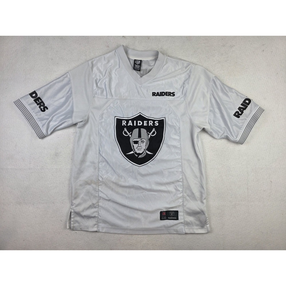 Las Vegas Raiders AFC West Football Jersey White Men's Size‎ S Oakland **READ**
